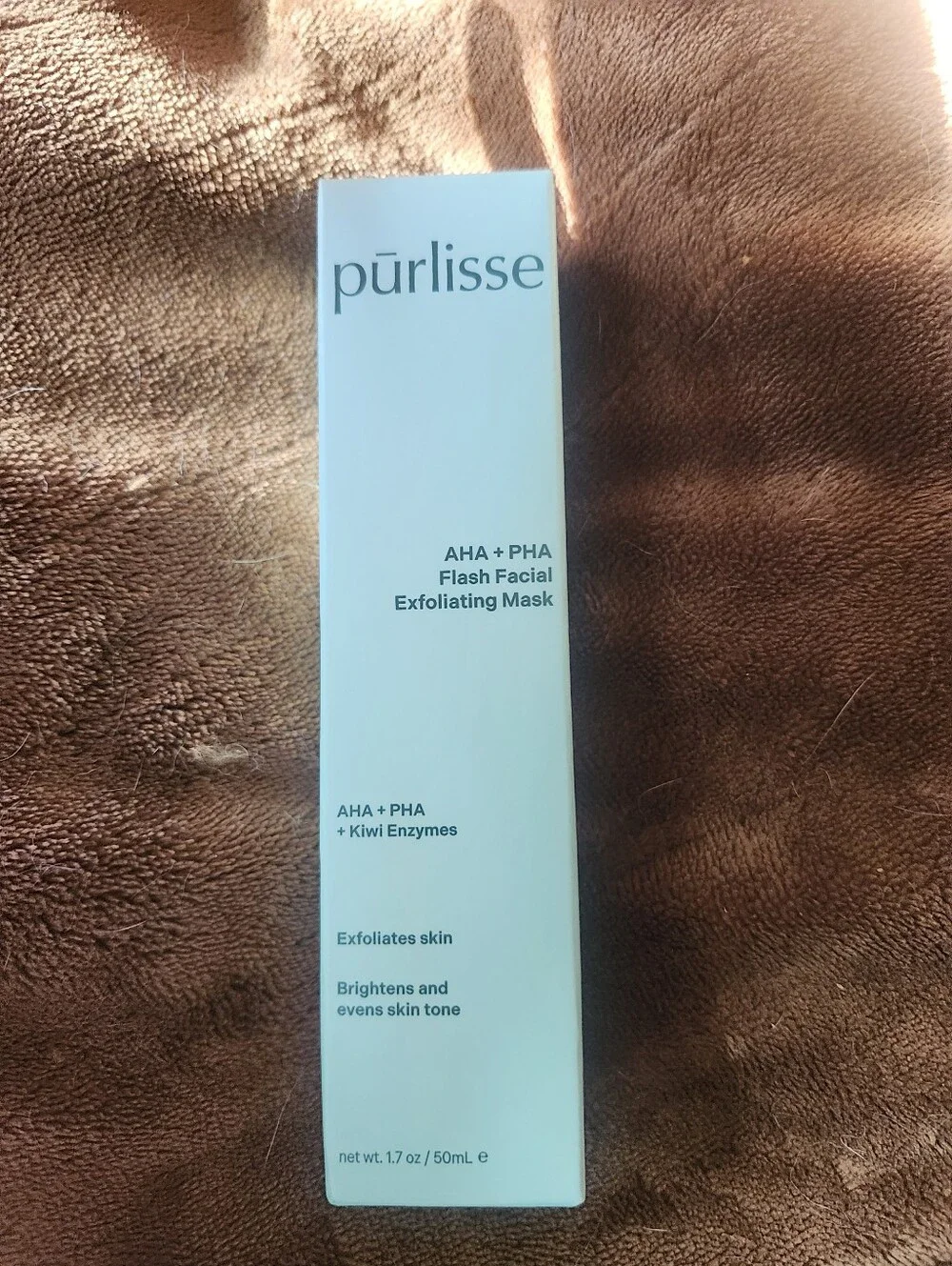 NEW Purlisse AHA + PHA Flash Facial Exfoliating Mask Full Size 1.7 Oz / 50 ML e